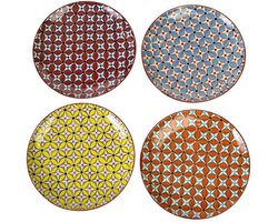 Pols Potten - Dinerborden Hippy Geometrisch patroon L set4