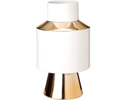 Pols Potten- Vaas - Object - White & Gold - S