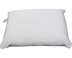 Polydaun Hoofdkussen - Traagschuim - 65x50x15 cm - medium - wit