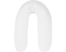 Polydaun Voedingskussen - Katoen - 35x170 cm - Wit