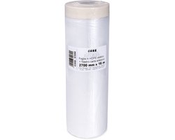 Polyethyleen rol met plakband, afdekset voor muren, plinten en meubels, 270 cm x 16 m, Made in Italy
