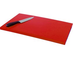 Polyethyleen Snijbank met Antislip Voetjes Rood - Saro 387-1015