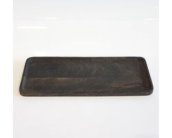 Pomax - Dienblad - Bruin / beige / zwart - 38 x 16 x 1,6 cm hoog.