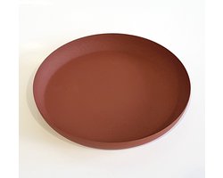 Pomax - Dienblad / Schotel - Oranje / bruin - ø 27 x 3 cm hoog.