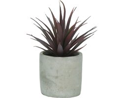 Pomax - Kunstbloem / kunstplant / artificiële plant - Paars / beige / wit / groen - ø 8 x 16 cm hoog.