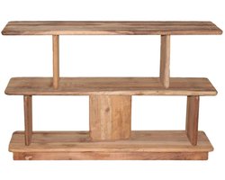 Pomax Matteo rek 122x30cm H78cm naturel