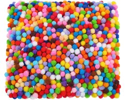 Pompons – Voor knutselen – 2000 stuks – Multicolor