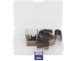 Ponsen Set 18 Stuks - Hoogwaardig Staal - Duurzaam Gereedschap - DIY Leren Ponsen - Embossing Ponsen - Ideaal voor Ambacht - Ponsset