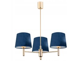 PONTE Hanglamp 3-lichts - Navy & Messing