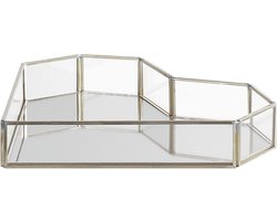 PONTIVY - Dienblad - Zilver - Glas