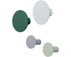 Ponto Wandhaken Rain Forest | Groen / Lichtgrijs | Polystone