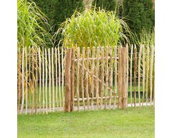 Poort Schapenhek Hazelaarhout 100 x 100 cm - Latafstand 7 - 8 cm Inclusief Beslag