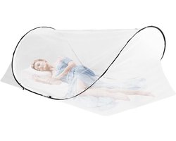 Pop-Up Muggennet 200x100x70cm voor Eenpersoonsbed - Vouwbaar, Draagbaar en Ideaal voor Kamperen en Thuisgebruik met Eenvoudige Installatie