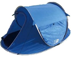 Pop Up Tent 245 X 145 X 95 Cm Waterdicht & Uv Beschermd - Blauw - 2 Persoons