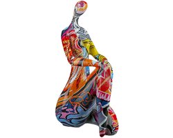 POPART lady /voor jou handgemaakt - Woondecoratie voor Binnen of Buiten van polyresin- Beelden en Figuren - Decoratie Woonkamer/Slaapkamer -  kunst beeld