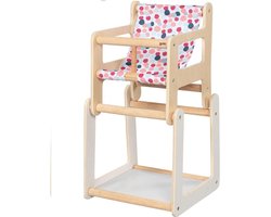 Poppen kinderstoel met tafel (2 in 1)