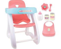 Poppen kinderstoel - Poppenstoel speelgoed - Poppen verzorgen - Gemakkelijke montage - Tot 405 cm - Roze paars