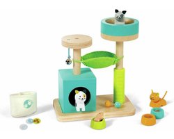 Poppenhuis kattenparadijs speelset - Hape - vanaf 3 jaar