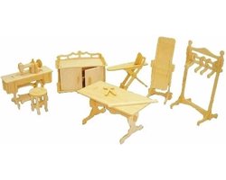 Poppenhuis - Meubels - Kleding Atelier