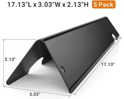 Porselein Geëmailleerde Flavorizer Bars - Set van 5 - Voor barbecue