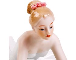Porseleinen Ballerina Beeldje, Sculptuur voor Thuisdecoratie, Kunstwerk en Cadeau Ideeën, Elegante Ornamenten