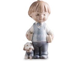 Porseleinen Beeldjes van een Clown Jongen, Unieke Sculptuur voor Jongens, Verzamelobjecten en Cadeaus voor Thuisdecoratie