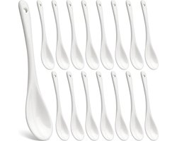 Porseleinen eierlepel set keramische lepel theelepel voor koffie, thee en desserts lepel