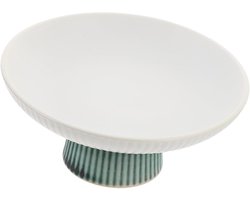 Porseleinen Fruitschaal - Snackbord Serveerschaal - Eettafel Decoratie - Drie Voet Design - 12.5x12.5x5 cm - Zoals Afgebeeld