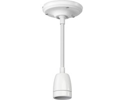 Porseleinen Hanglamp - E27 Fitting - Zelf Installeren - Duurzaam Glazuur - 3m Kabel - Wit