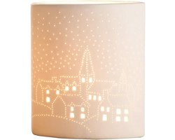 Porseleinen Lamp met Gatpatroon in Stimulans Look, Hoogte 20 cm