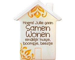 Porseleinen magneet "Samen Wonen"