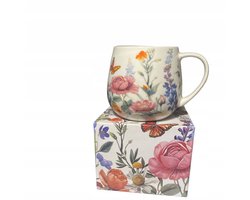 Porseleinen Mok "Zomer" 430ml - Bloemendesign