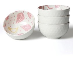 Porseleinen ontbijt- en dessertservies - 350 ml - Set van 4