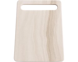 Porseleinen Snijplank - Keukenplank Hygiënisch - Keuken Werk - Uniek Natuurdesign - 35x25 cm - Wit