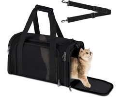 Portable Pet Bag, Soft For Dog Portable Cat Bag, Transport Box For Cats And Ho Four Sided Breathable Mesh Fabric With High Density For Medium And Small Pets 45×30×30cm