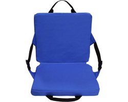 Portable Seat Cushion with Backrest, Seat Cushion with Backrest, Stadium, Folding Chair Cushion Outdoor, Portable Seat Cushion with Adjustable Backrest, Outdoor Seat Cushion for Camping, Picnic,