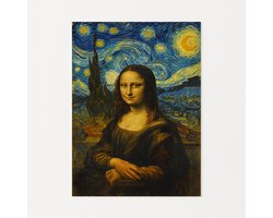 Portret vrouw – wanddecoratie – muurdecoratie – Poster – 60x90 cm