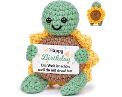 Positieve zonnebloemschildpad verjaardagscadeau voor vrouwen - uniek - kleurrijk