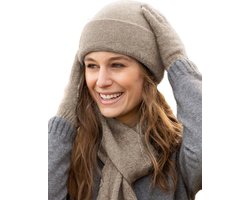 Possum Merino Muts - Oyster - Wollen Muts