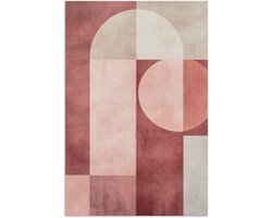 Poster 20x30 cm - Figuren - Abstract - Roze - Posters - Kamer decoratie - Wanddecoratie woonkamer - Muurdecoratie slaapkamer