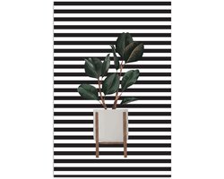 Poster 20x30 cm - Planten - Bloempot - Kamerplanten - Posters - Kamer decoratie - Wanddecoratie woonkamer - Muurdecoratie slaapkamer