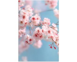 Poster 20x30 cm - Takken - Bloesems - Roze - Posters - Kamer decoratie - Wanddecoratie woonkamer - Muurdecoratie slaapkamer