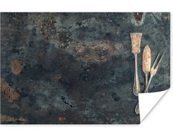 Poster 60x40 cm - Keukengerei - Keukengereedschap - Vintage - Landelijk - Posters - Kamer decoratie - Wanddecoratie woonkamer - Muurdecoratie slaapkamer