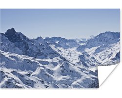 Poster Alpen - Berg - Sneeuw - 60x40 cm