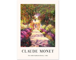 Poster Claude Monet - The Artist's Garden in Giverny II 50x70 cm / 20x28″ - Decoratie Woonkamer - Decoratie Slaapkamer - Decoratie - Wanddecoratie - Wanddecoratie Woonkamer - Wanddecoratie Slaapkamer - Muurdecoratie - Muurdecoratie Woonkamer
