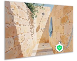 Poster - Decoratie woonkamer - Architectuur - Beige - Woondecoratie - 100x70 cm