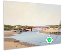 Poster - Decoratie woonkamer - Kust - Woondecoratie - Wanddecoratie - Basic - Strand - 70x50 cm