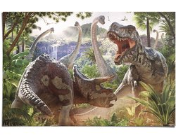 Poster Dinosaur Battle - 61 x 91,5 - Papier - REINDERS
