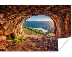 Poster Grot - Berg - Landschap - Natuur - 90x60 cm