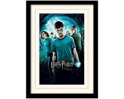 Poster - Harry Potter Mounted & Order The Phoenix - 40 X 30 Cm - Multicolor